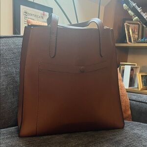 Banana Republic Brown Leather Laptop Bag